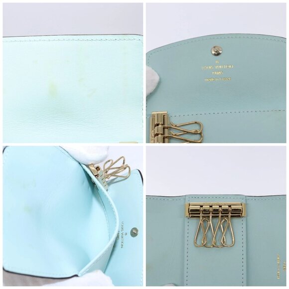 LOUIS VUITTON Mahina Multicles 4 Key Case Blue M83504 LV Auth 129756 - Picture 15 of 16